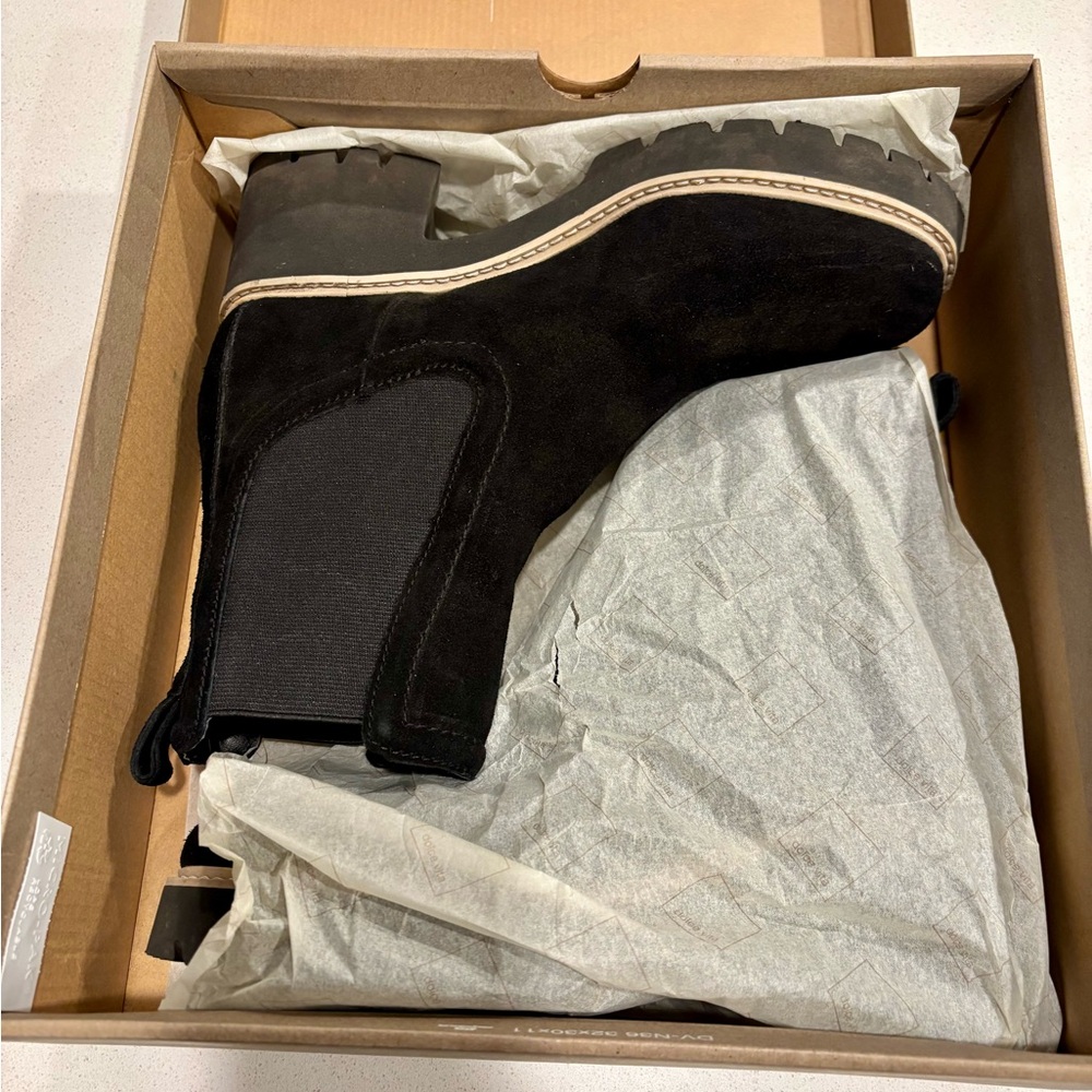 SOLD Black Suede Stretch Bootie, Dolce Vita Hawk H2O
